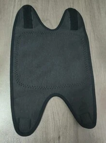 1 buah Pelindung Lutut Bulu Domba Musim Dingin dengan Perekat Velcro, Penopang Lutut Tebal dan Hangat untuk Kaki Dingin, Unisex - MultiWarna - View 6