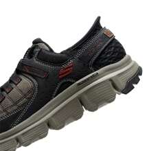 Giày thể thao nam SKECHERS chống mài mòn, giày đi bộ đường dài xuyên quốc gia, giày thể thao thường ngày có đệm buộc dây - Bụi hồng - Xem 2