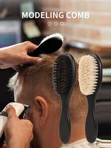 1 件装男士胡须梳、造型梳、美容刷、发刷、胡须刷 - 彩色 - 查看 1