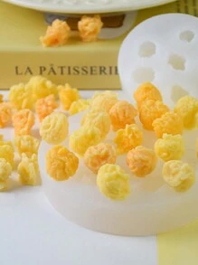 New 2pcs Popcorn Shape Silicone Candle Mold, DIY Homemade Candles Craft For Family