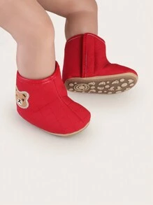 秋冬季婴儿童厚底鞋男女童可爱防滑防撞婴儿鞋1岁保暖鞋