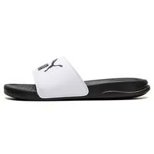 Puma Sandalias deslizantes casuales, cómodas y transpirables Popcat 20 unisex, 372279-36 - blanco-negro carbón - Ver 4