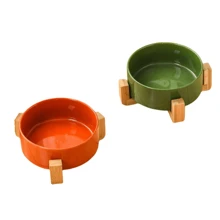 陶瓷猫爱好者和猫妈妈爱与狗爱好者和狗妈妈爱碗，猫/狗爱好者礼物和狗/猫妈妈爱宠物水/食物盘，防溢 - 彩色 - 查看 9