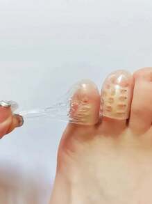 50 piezas/Paquete Protectores de dedos de los pies de silicona: Elásticos, anti-fricción, transpirables, a prueba de sudor, protegen eficazmente las uñas de los dedos de los pies, inodoros, talla grande cómodos para correr y caminar. Fundas de gel para los dedos de los pies, protectores de dedos de los pies de silicona anti-fricción, fundas transpirables para los dedos pequeños, unisex. - transparente - Ver 6