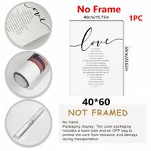 哥林多前书 13 章圣经经文壁画、宗教周年纪念或结婚礼物、爱是恒久忍耐、基督教装饰圣经印刷品。 - 彩色 - 查看 17