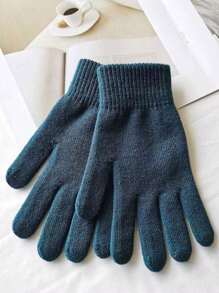 2 双男式/女式纯色手套，适合寒冷骑行，保暖厚实，冬季防风 - 彩色 - 查看 4