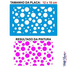 Stencil 12 X 18 Assorted Polka Dots Hollow Template For Painting On Fabric MDF Wood Wall Floor Paper T-Shirt Dishcloth - 白色 - 查看 2