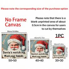 1 Biển báo theo dõi ông già Noel theo phong cách Rustic: Nghệ thuật treo tường ngày lễ, 7,87x7,87 inch, Gỗ có khung, Đồ trang trí Giáng sinh cổ điển, Phong cách trang trại, Đa năng, Độ dày 0,6cm, Nghệ thuật treo tường bằng vải canvas - Nhiều màu - Xem 4