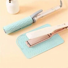 1 Silicone Heat-Resistant Pad, Used For Straighteners, Protecting Furniture Surfaces, Convenient Storage Of Styling Tools, Home Decoration, Kitchen, Bedroom, Home, Office, School