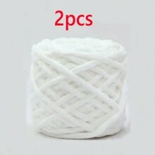 1/2/3/5 卷,约 90-100g/根冰条编织单股粗纱,适用于 DIY 围巾、包、拖鞋、玩偶、毛毯、靠垫、毛绒玩具(颜色随机) - 彩色 - 查看 19