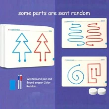 1 套左右脑开发玩具 - 全脑思维训练 - 专注力、注意力、精细动作训练辅助工具（配件颜色随机）（部分零件随机发送）