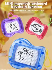 Cute Magnetic Writing Board Mini Handwriting Board Keychain Small Backpack Decor Drawing Board