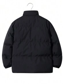 1pc Tween Girls Versatile Fashionable Casual Outdoor Sport Thermal Lined Thickened Jacket, Winter