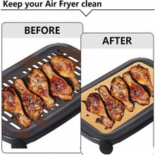 100pcs Disposable Air Fryer Parchment Paper, Round Oil-Proof Paper For Air Fryer, Baking, Cooking And Outdoor Grilling
