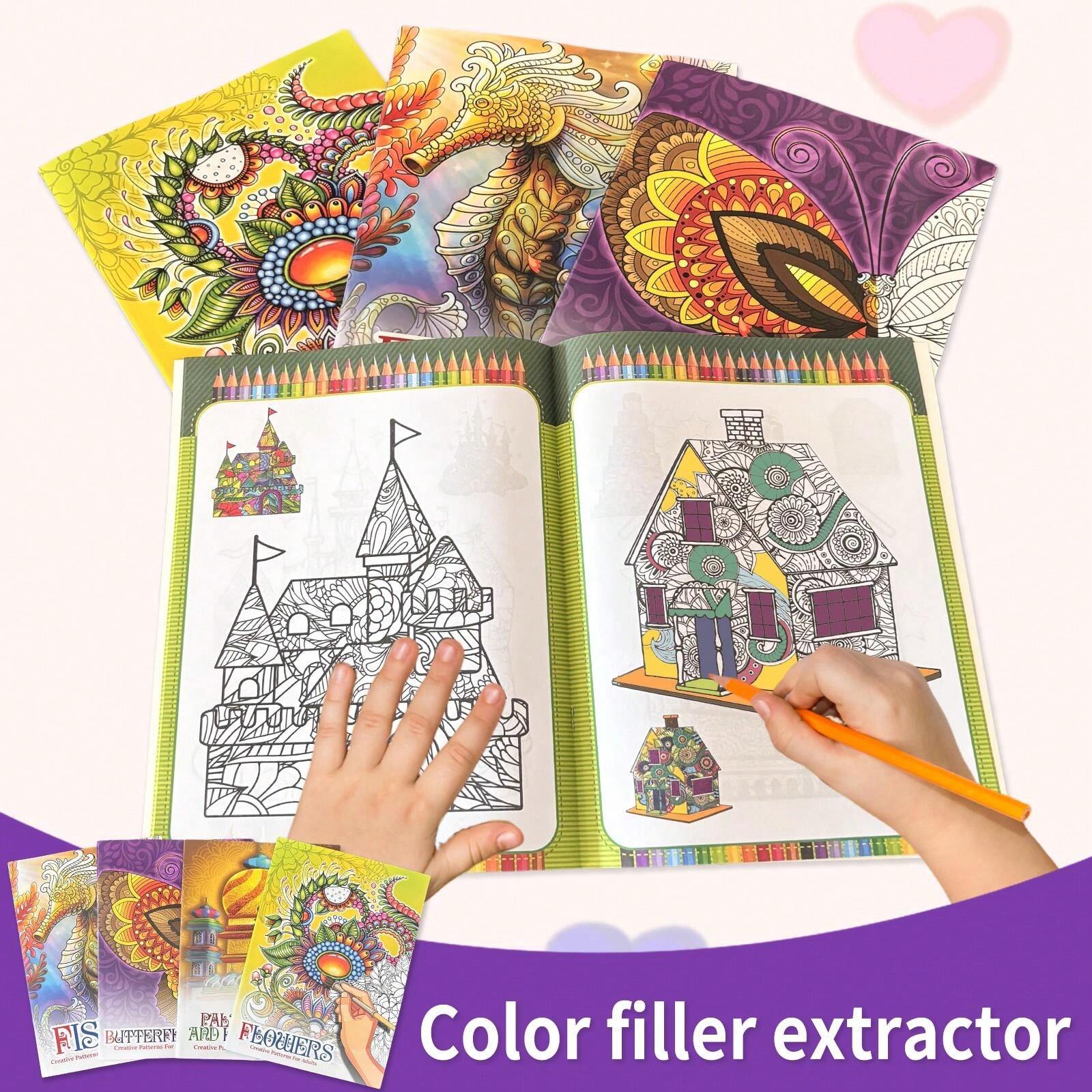 1 Piece English Coloring Book, Exquisite Designs To Help Children Enjoy