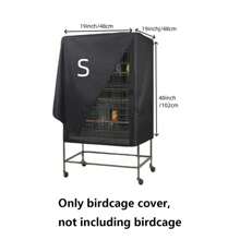 1pc Bird Cage Cover, Shaded & Breathable Cage Mosquito Net, Waterproof & Dustproof For Bird Cage At Night