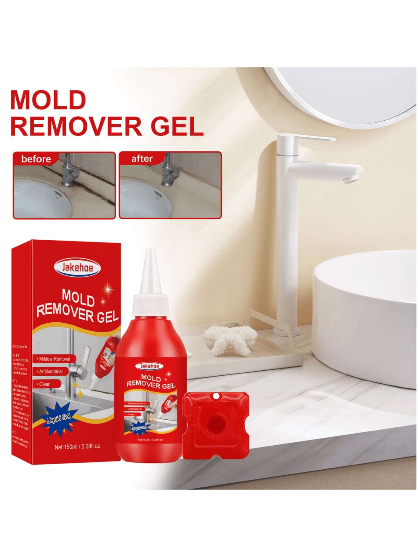 MultiPurpose Mold Remover Gel For Wall, Tile Grout, Refrigerator
