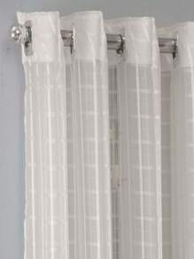 Charm Decoration Checkered Voile Living Room Curtain 4.00x2.50 - 膏狀 - 查看 4