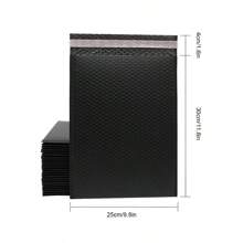 10个哑光共挤气泡信封袋，加厚防水防震服装快递包装泡沫袋，快递气泡信封袋，气泡缓冲袋，快递包装袋，泡沫信封，礼品包装袋，气泡信封袋 - 黑色 - 查看 13