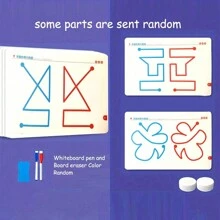 1 套左右脑开发玩具 - 全脑思维训练 - 专注力、注意力、精细动作训练辅助工具（配件颜色随机）（部分零件随机发送）