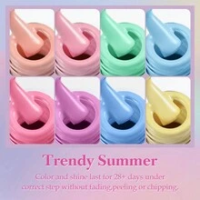 Arte Clavo 春夏彩色凝胶指甲油 8ml 一片 UV 灯下干燥 适用于专业美甲沙龙女孩礼物 - 彩色 - 查看 6