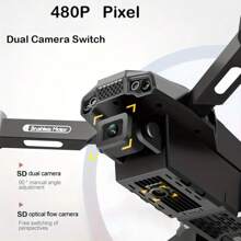 F198 Drone Toy, App Controlled, Brushless Motor For Stable Flight, HD Dual Camera, Optical Flow Hovering, Easy Operation With Gesture Photo, 4-Axis Flying Toy Gift - Multicolor - View 3