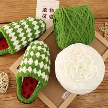 1/2/3/5 卷,约 90-100g/根冰条编织单股粗纱,适用于 DIY 围巾、包、拖鞋、玩偶、毛毯、靠垫、毛绒玩具(颜色随机) - 彩色 - 查看 7