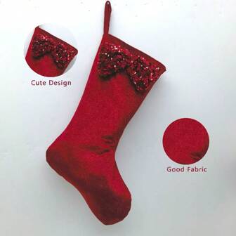 Süß luxuriöse rote, grüne Weihnachtsstrümpfe, hochwertig handgestrickt mit großer Kapazität, festliche Weihnachtsmann Ornamente, perfekt für Feiertags-Dekoration & einzigartige Geschenktüten, Muss-haben für Weihnachtspartys & modernen Heim-Styling!