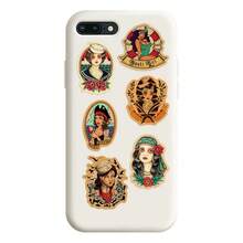 100 件复古风格水手可爱趣味贴纸乙烯基防水贴纸装饰贴纸适用于水瓶、电脑、笔记本、行李箱、手机、笔记本电脑自行车滑板 - 彩色 - 查看 4