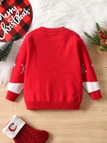 Maglioni girocollo con motivo di alci per ragazzi, adatti per primavera, autunno e inverno