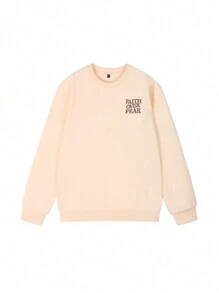 1pc Girls Youth Casual Print Pullover Crew Neck Sweatshirt, Soft & Comfortable Crew Neck Sweatshirt Letting Tween Girl Feel Special Every Day, Autumn/Winter