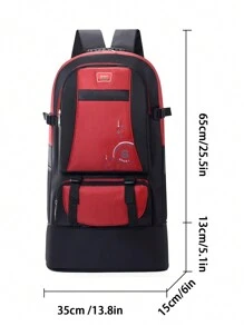 Mochila de viagem ao ar livre de grande capacidade, escalada de montanha, atividades ao ar livre, camping, itens essenciais de praia, bolsa esportiva expansível e multifuncional, férias, homens e mulheres. Viagens de curta duração, viagens em família, mochila de bicicleta.