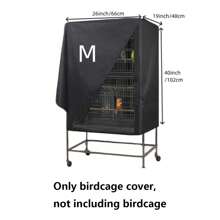 1pc Bird Cage Cover, Shaded & Breathable Cage Mosquito Net, Waterproof & Dustproof For Bird Cage At Night