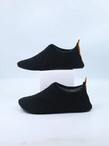 Dép đi trong nhà họa tiết cừu thêu họa tiết mới lạ, trang trí nơ cho nữ, dép đi trong nhà mềm mại ấm áp, lót nhung chống trượt, dép đi trong nhà/trong nhà, thích hợp cho mùa đông - màu đen - Xem 8