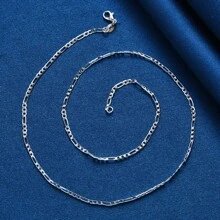 1 szt. 925 posrebrzany naszyjnik z łańcuszkiem o średnicy 16-30 cali i grubości 2 mm dla mężczyzn, modny urok, ślub, biżuteria punkowa, impreza