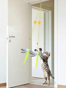 3/4/5/6/7 PCS Đồ chơi treo cửa hoạt hình mèo ngẫu nhiên, Đồ chơi cho mèo trong nhà, Quà tặng Giáng sinh - Nhiều màu - Xem 4