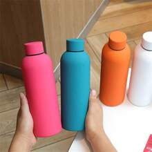 16oz Stainless Steel Elegant Slim Mouth Insulated Water Bottle, High-Quality Outdoor Portable Large Capacity Sports Water Cup, Customizable, 1pc Set Easy To Clean, Exquisite,High-Quality Custom,Personalized,Unique Ideal Gifts For Her Her,Boyfriend,Girlfriend,Dad,Mom,Family,Friends,Son,Daughter,School Students,Workers,Kids School,Home,Office