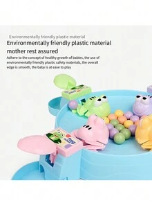 Parent-Child Interactive Tabletop Greedy Frog Bean Grab Game Toy - Multicolor - View 8