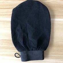 Miếng bọt biển tẩy tế bào chết thô ráp, Găng tay tắm một lớp bán chạy mới - màu nâu - Xem 8