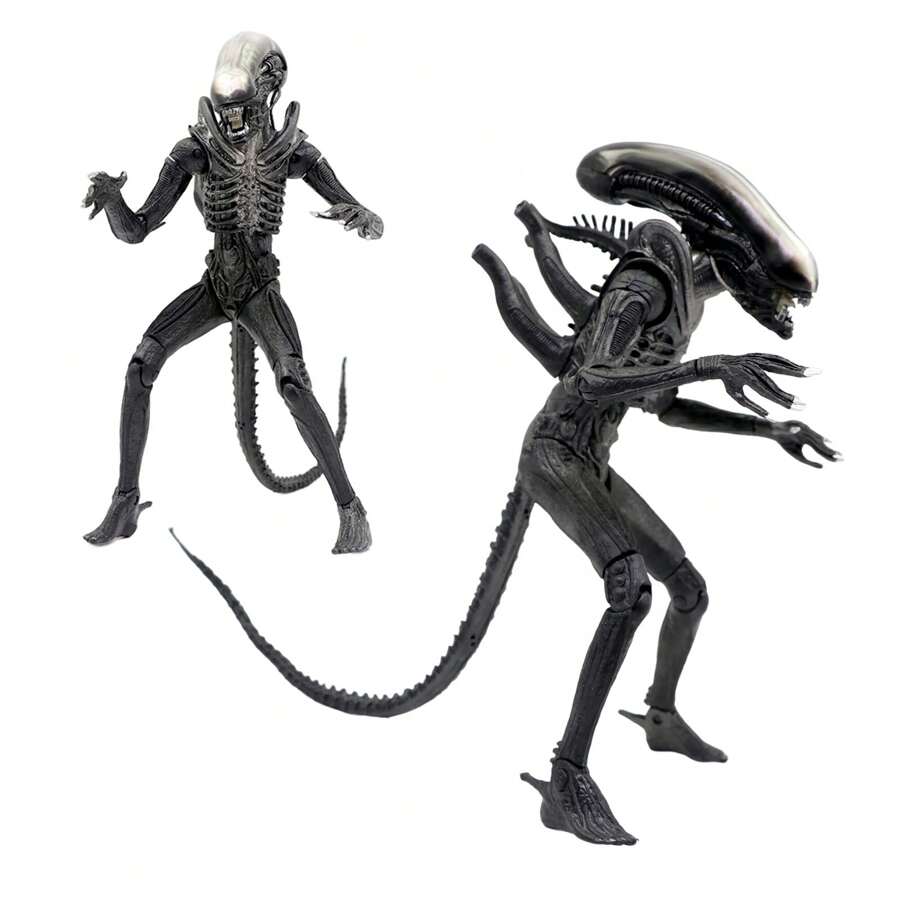 Alien Action Figures 7-Inch Xenomorph Aliens Vs Predator Warrior Grid ...