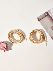 1 Cặp dây giày hình trái tim dài 120cm - Màu trắng kim loại bóng, nhẹ và bền, phù hợp cho giày thể thao, giày thường ngày, giày sneaker và bốt thời trang, bề mặt sáng bóng, chỉ bao gồm dây giày (không bao gồm giày). - Vàng - Xem 6