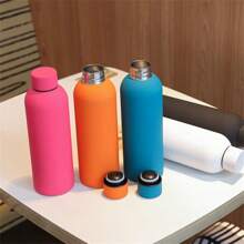 16oz Stainless Steel Elegant Slim Mouth Insulated Water Bottle, High-Quality Outdoor Portable Large Capacity Sports Water Cup, Customizable, 1pc Set Easy To Clean, Exquisite,High-Quality Custom,Personalized,Unique Ideal Gifts For Her Her,Boyfriend,Girlfriend,Dad,Mom,Family,Friends,Son,Daughter,School Students,Workers,Kids School,Home,Office