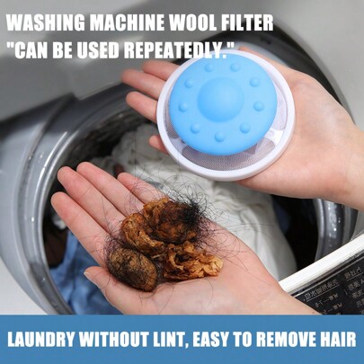 Home Laundry Machine Filter Lint Remover Cleaning Net Bag For Fur/Lint Removal