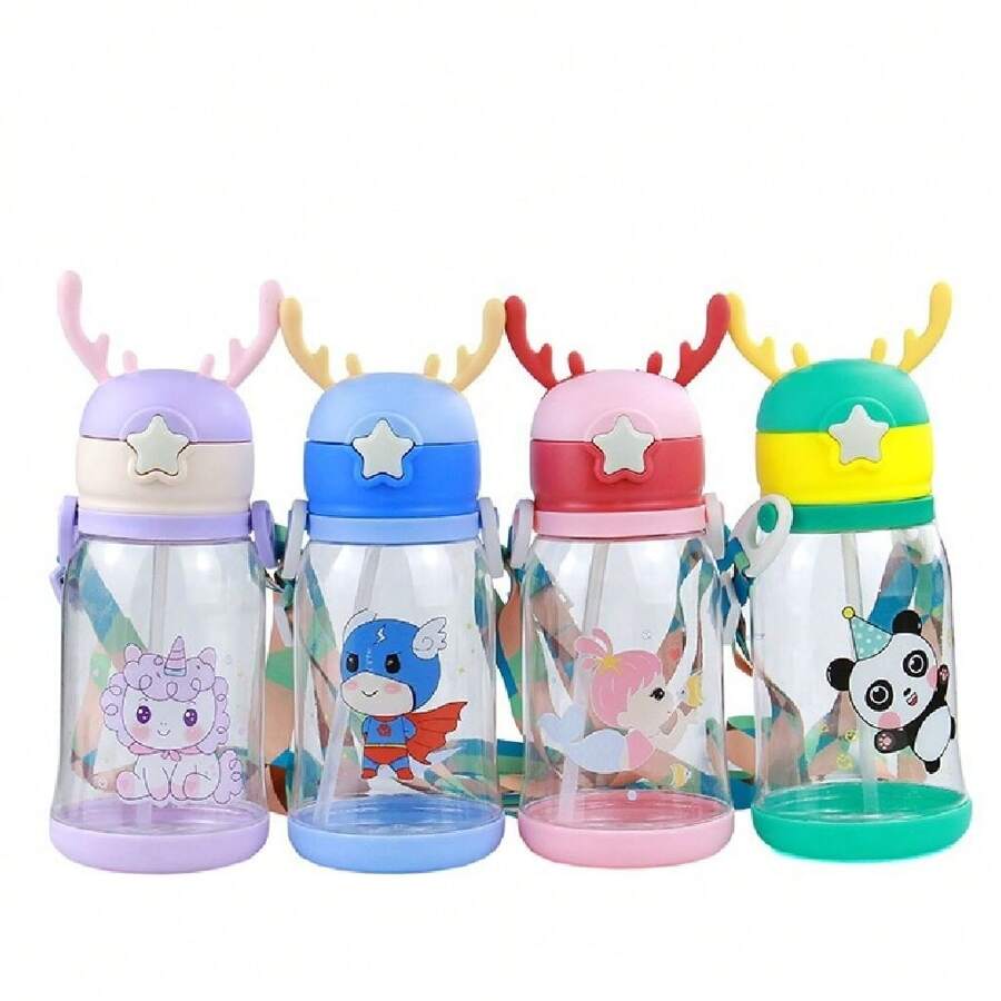 240ml AntiLeak Baby Bottle Cup With Straw And Spout For Baby Learning