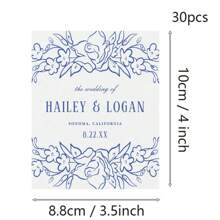30pcs Wine Labels, Photo Wine Label Template, Minimalist Wedding Favor, Custom Wine Label, Personalized Gift, Wine Gift Label - Multicolor - View 8