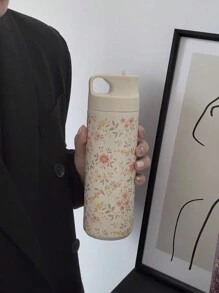 1 件 550ml/18.6oz 黄色花卉系列保温水瓶、杯子、翻盖饮水瓶、健身和户外运动水壶、学校用品、返校节日礼物 - 彩色 - 查看 15