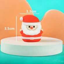 圣诞装饰 1 件快餐炸薯条、汉堡和苏打水形状铅笔刀、圣诞老人和树铅笔刀、桃子、鳄梨、菠萝铅笔刀、便携式水果铅笔刀、返校、创意、节日礼物 - 彩色 - 查看 21