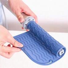 1 Silicone Heat-Resistant Pad, Used For Straighteners, Protecting Furniture Surfaces, Convenient Storage Of Styling Tools, Home Decoration, Kitchen, Bedroom, Home, Office, School