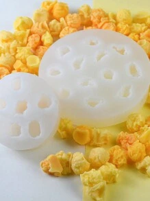 New 2pcs Popcorn Shape Silicone Candle Mold, DIY Homemade Candles Craft For Family