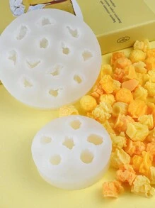 New 2pcs Popcorn Shape Silicone Candle Mold, DIY Homemade Candles Craft For Family